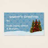 Blissfull To and From Christmas Tags (Back)