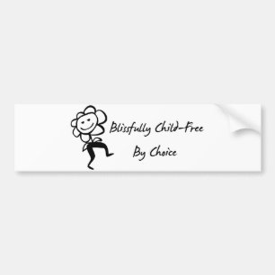 Blissfully Child-Free Bumper Sticker