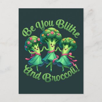 Blithe And Broccoli Postcard by opheliasart at Zazzle