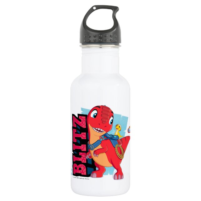 Blitz | Dino Ranch Stainless Steel Water Bottle (Front)