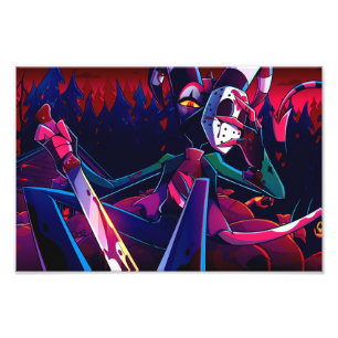 Blitz Halloween Slasher   Helluva Boss   Photo Print