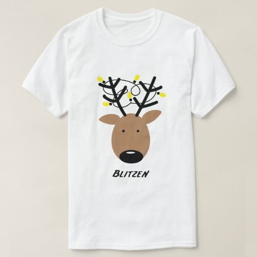 Blitzen Reindeer T_Shirt