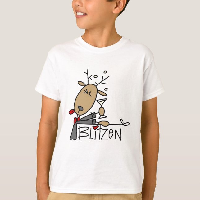 Blitzen Reindeer T-shirts and Gifts (Front)