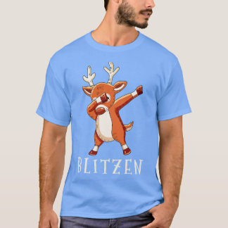 BLITZEN Santas Reindeers Family Matching Christmas T-Shirt