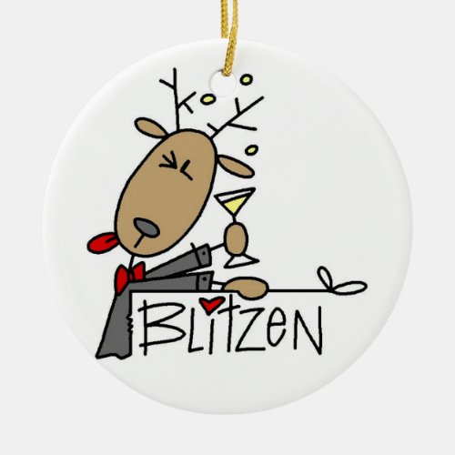 Blitzen the Reindeer Christmas Keepsake Ornament