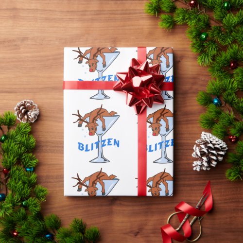 Blitzen Wrapping Paper