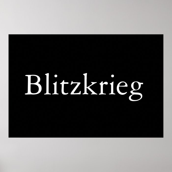 Blitzkrieg Posters