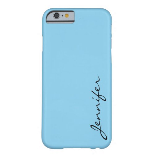 Blizzard Blue color background Barely There iPhone 6 Case
