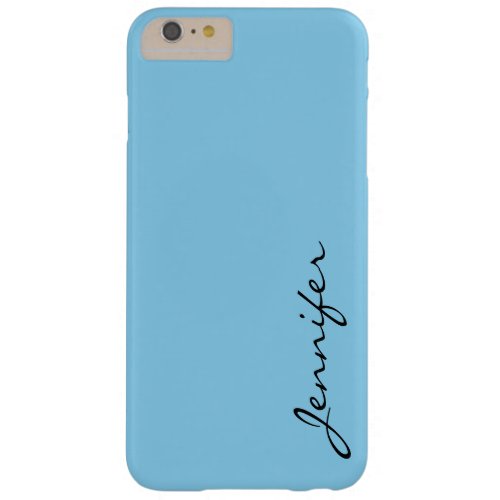 Blizzard Blue color background Barely There iPhone 6 Plus Case