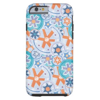 Blizzard Blue Snowflakes Winter Christmas Holiday Tough Iphone 6 Case by WhimsyWiggle at Zazzle