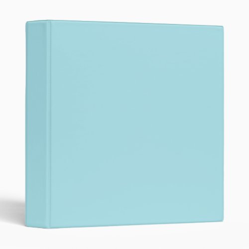 Blizzard Blue  solid color  3 Ring Binder