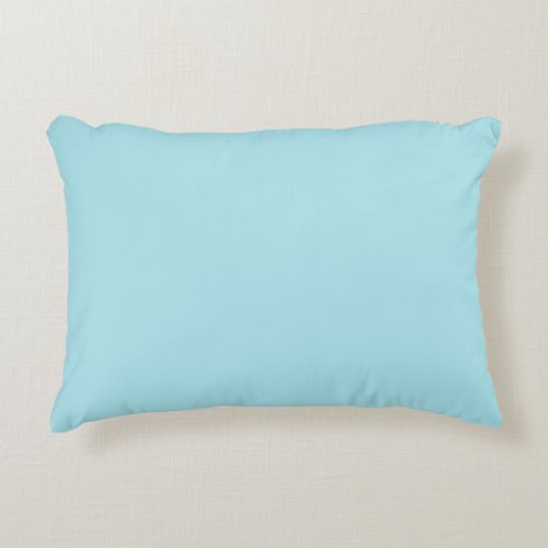 Blizzard Blue Solid Color Accent Pillow