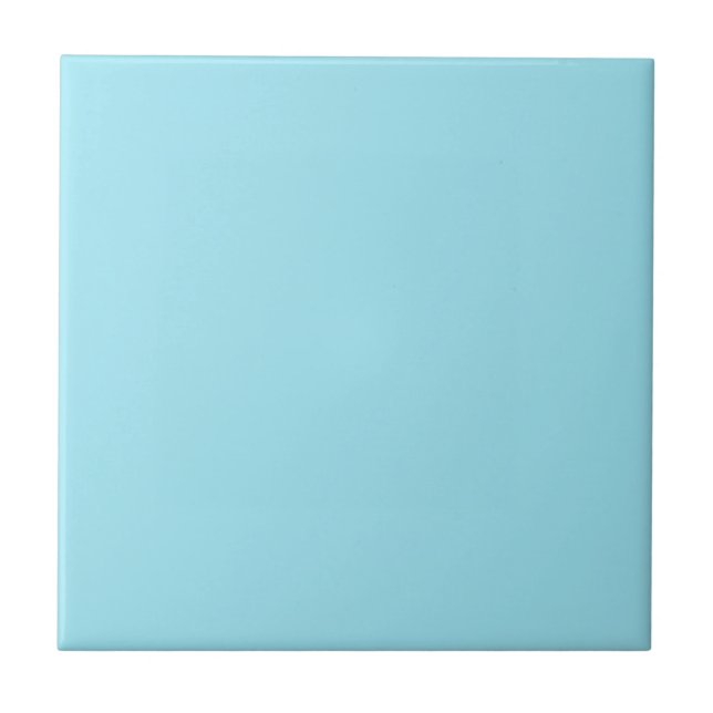 Blizzard Blue Solid Color Ceramic Tile (Front)