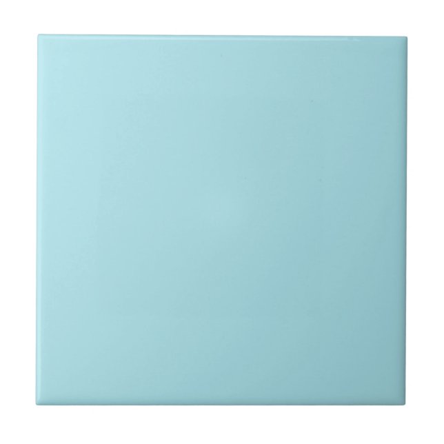 Blizzard Blue Solid Color Ceramic Tile (Front)