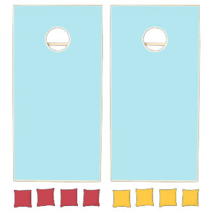 Blizzard Blue Solid Color Cornhole Set