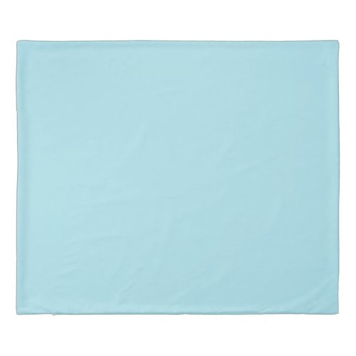 Blizzard Blue Solid Color Duvet Cover