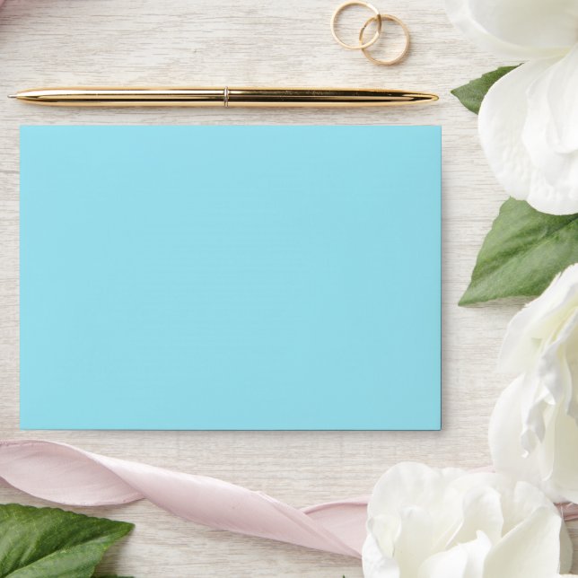 Blizzard Blue Solid Color Envelope (Wedding)