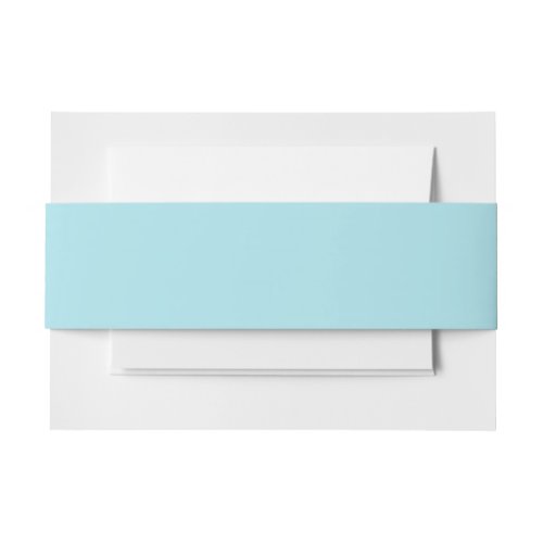 Blizzard Blue Solid Color Invitation Belly Band