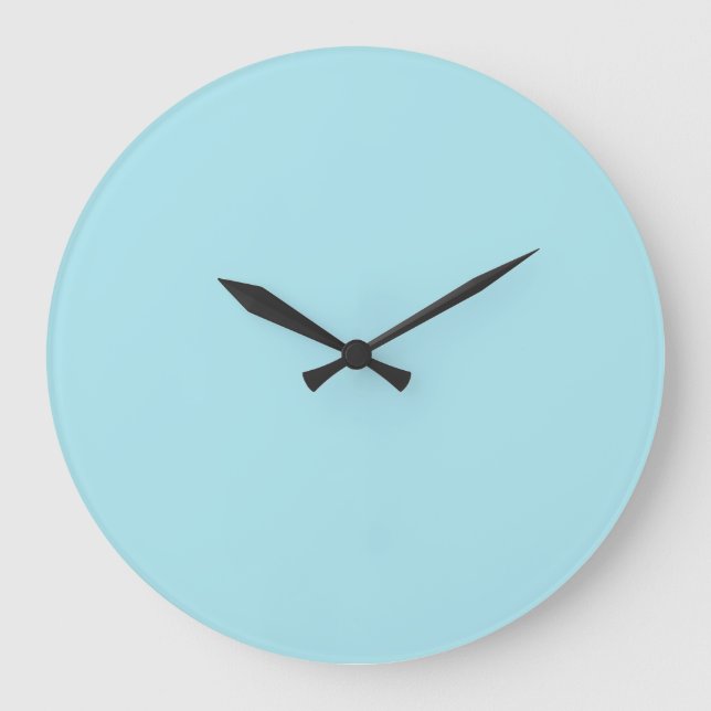 Blizzard Blue  (solid color)   Large Clock (Front)