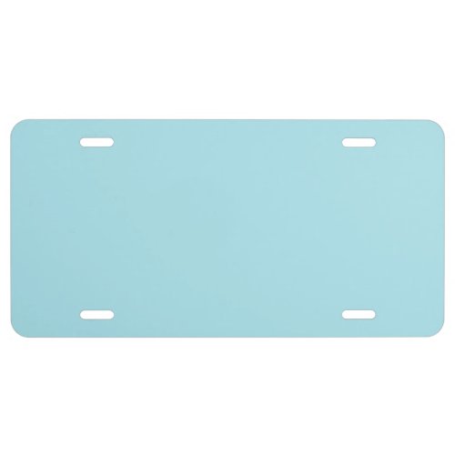 Blizzard Blue Solid Color License Plate