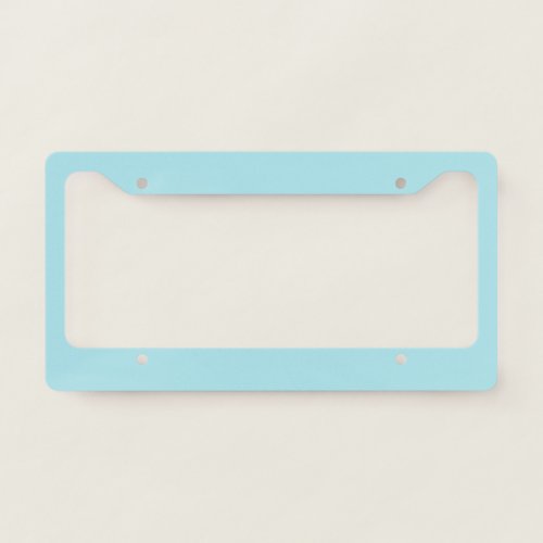 Blizzard Blue Solid Color License Plate Frame