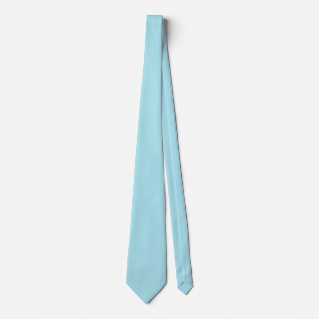 Blizzard Blue Solid Color Neck Tie (Front)