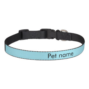 Blizzard Blue Solid Color Pet Collar