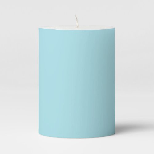 Blizzard Blue  solid color   Pillar Candle