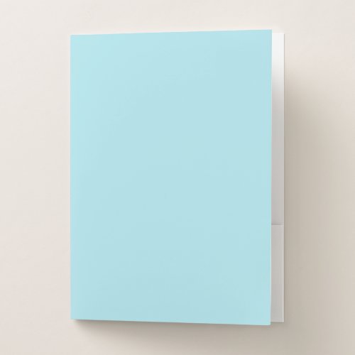 Blizzard Blue  solid color  Pocket Folder