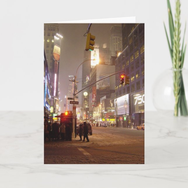 Blizzard in the City Blank Card (Front)