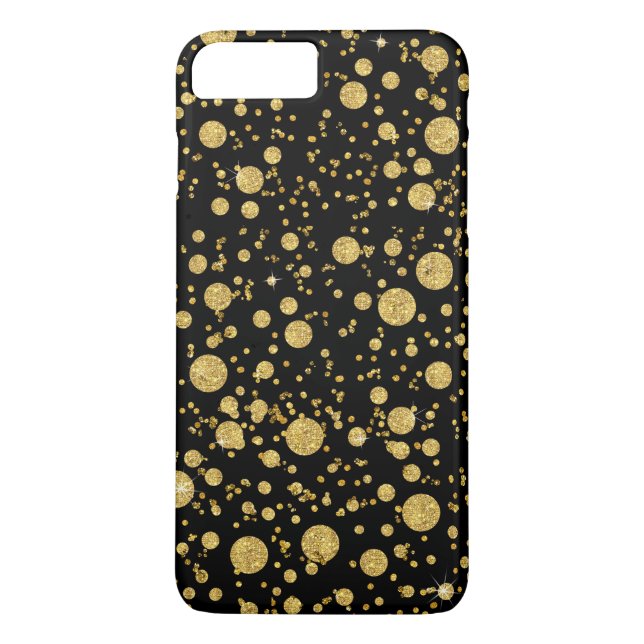 BLK-AJR-CARD-random-bubble-dots-glitter-BACK-G.jpg Case-Mate iPhone Case (Back)