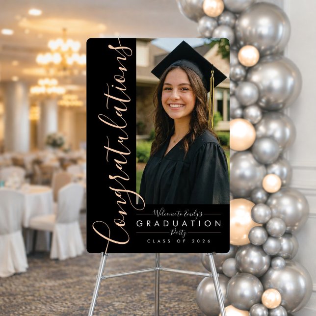 BLK & ORANGE 2026 | Grad Signature Foam Board (Creator Uploaded)