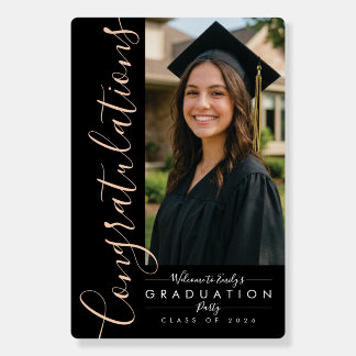 BLK & ORANGE 2026 | Grad Signature Foam Board