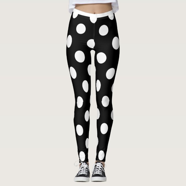 Blk Polka Leggings (Front)
