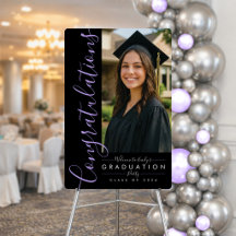 BLK & PURPLE 2026 | Grad Signature Foam Board