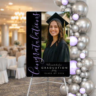 BLK & PURPLE 2026 | Grad Signature Foam Board