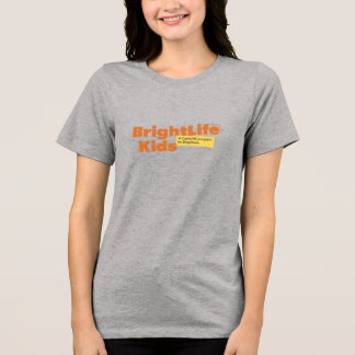 BLK women's t-shirt: grey with logo Tri-Blend Shirt