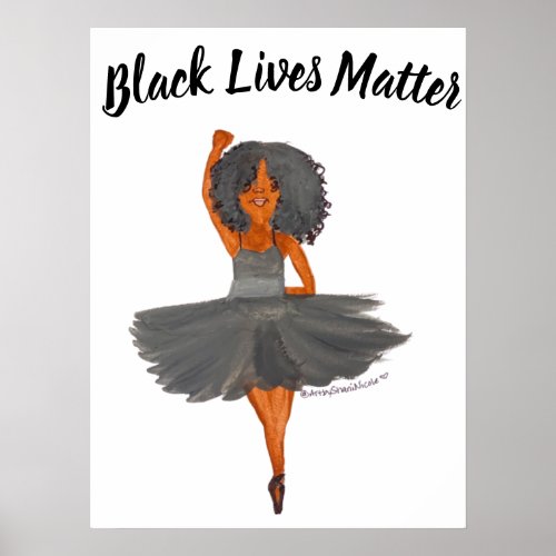 BLM Black Ballerina Poster