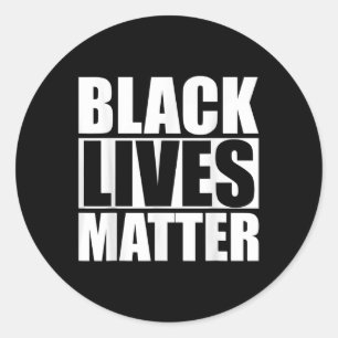 Blm Black Lives Awareness  Classic Round Sticker