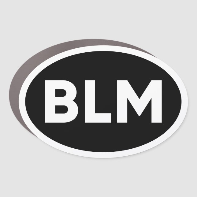 BLM - Black Lives Matter Anti-Trump Bumper Car Magnet (Front)