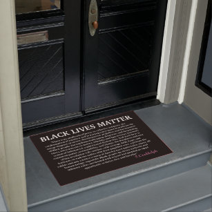  Large Outdoor Door Mat Black Lives Matter BLM Mat Cool