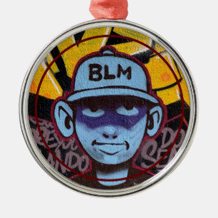 BLM / Black Lives Matter Metal Ornament