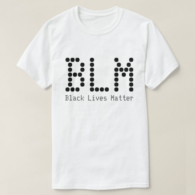 BLM Black Lives Matter Name And Text Customizable T-Shirt (Design Front)