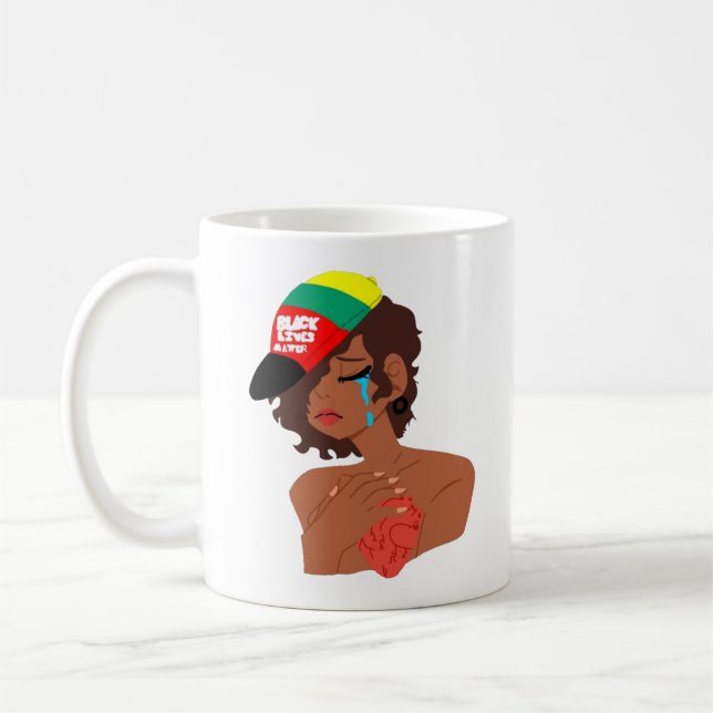 BLM Black Woman's Tears Mug (Left)
