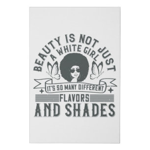 BLM - Different flavors and shades Faux Canvas Print