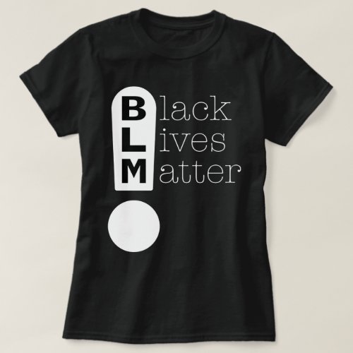 BLM Exclamation Mark Black Lives Matter Support T_Shirt
