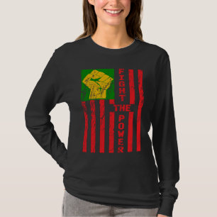 BLM Fight The Power Racial Social Justice Pan Afri T-Shirt