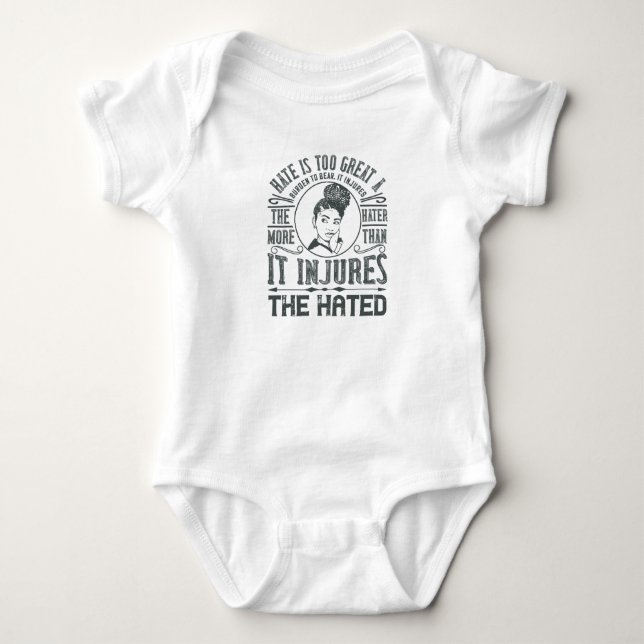BLM - Hate is too great a burden to bear Baby Bodysuit (Front)