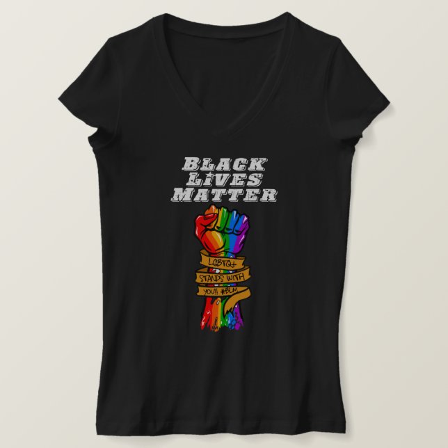 Blm lgbt pride T-Shirt (Design Front)