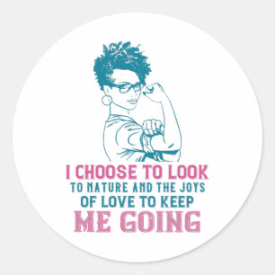 BLM - Love And Nature Keep Me Going Classic Round Sticker